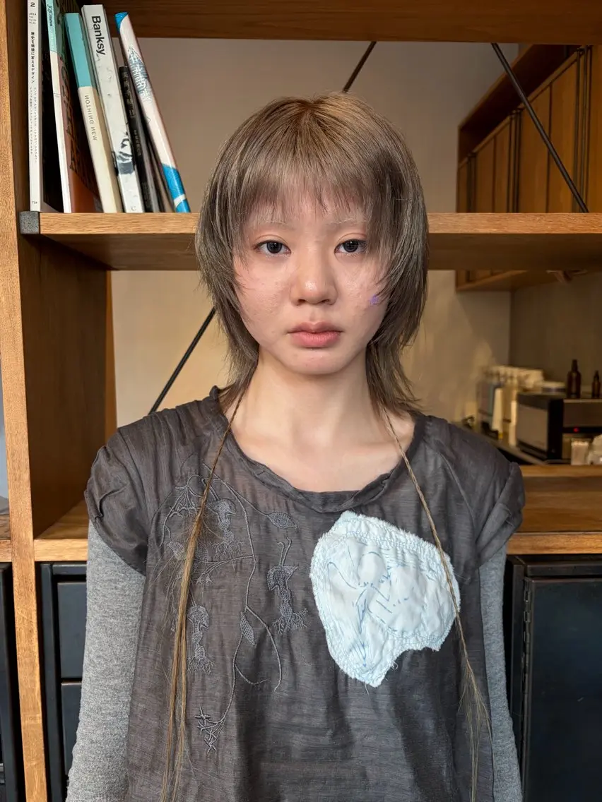 ショート エクステ ウルフカット カット レイヤーカット NERO加藤木麻彩のヘアスタイル