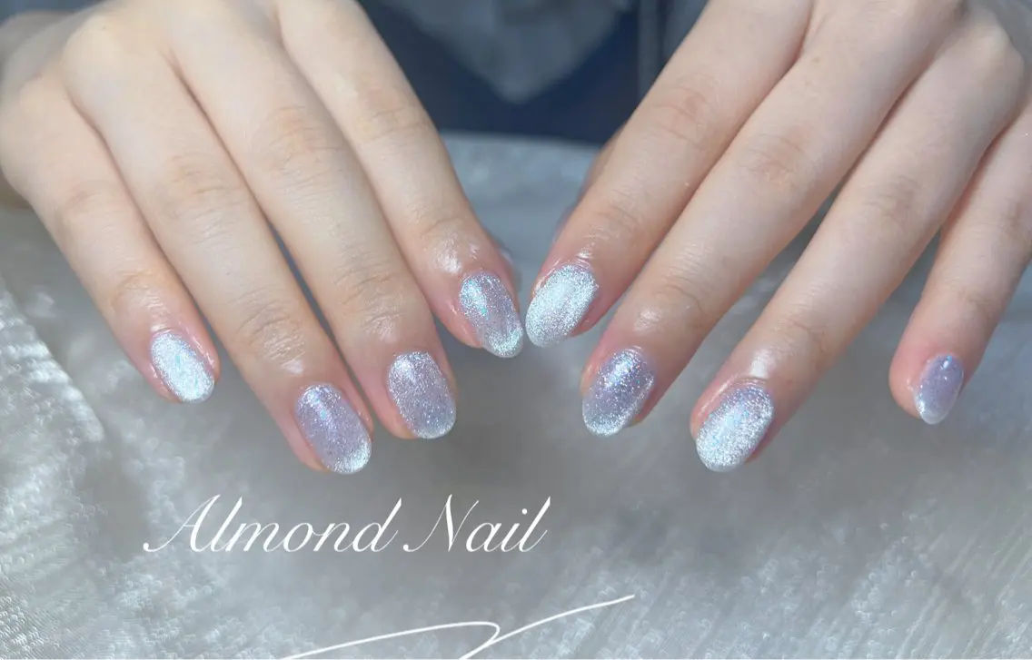 ネイル 長さ出し フラッシュネイル フットネイル フレンチネイル ジェルネイル Almond Nail 亀戸のネイルデザイン