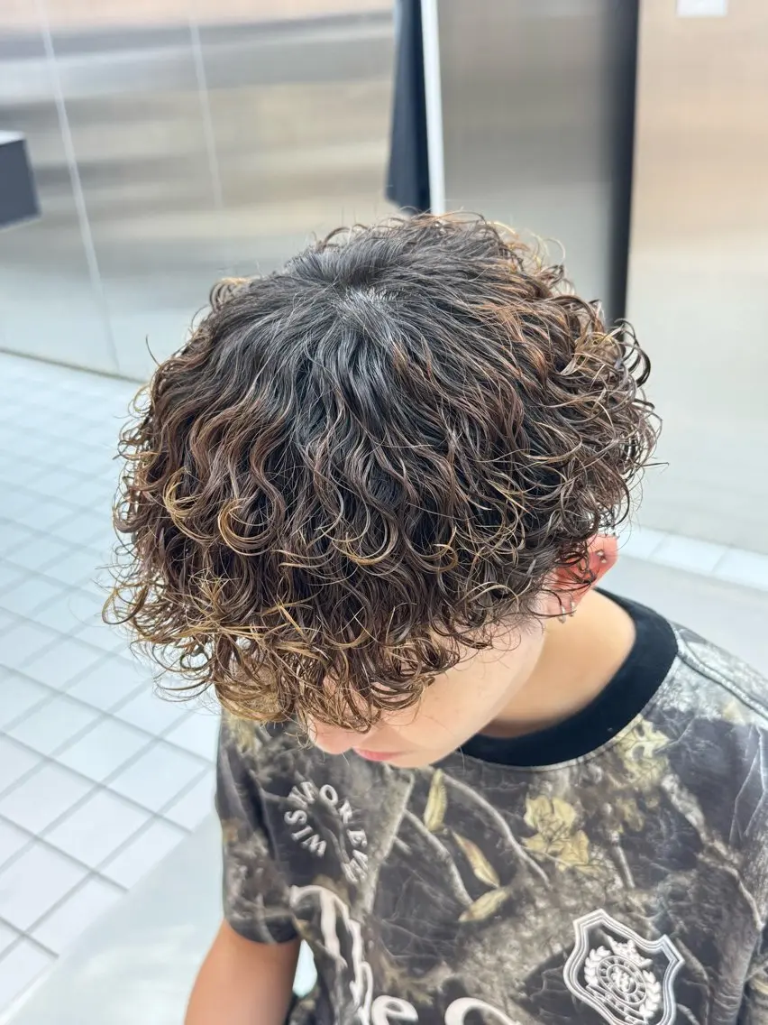 ショート パーマ カット パーマ fifth 児玉達哉 当日予約🙆のヘアスタイル