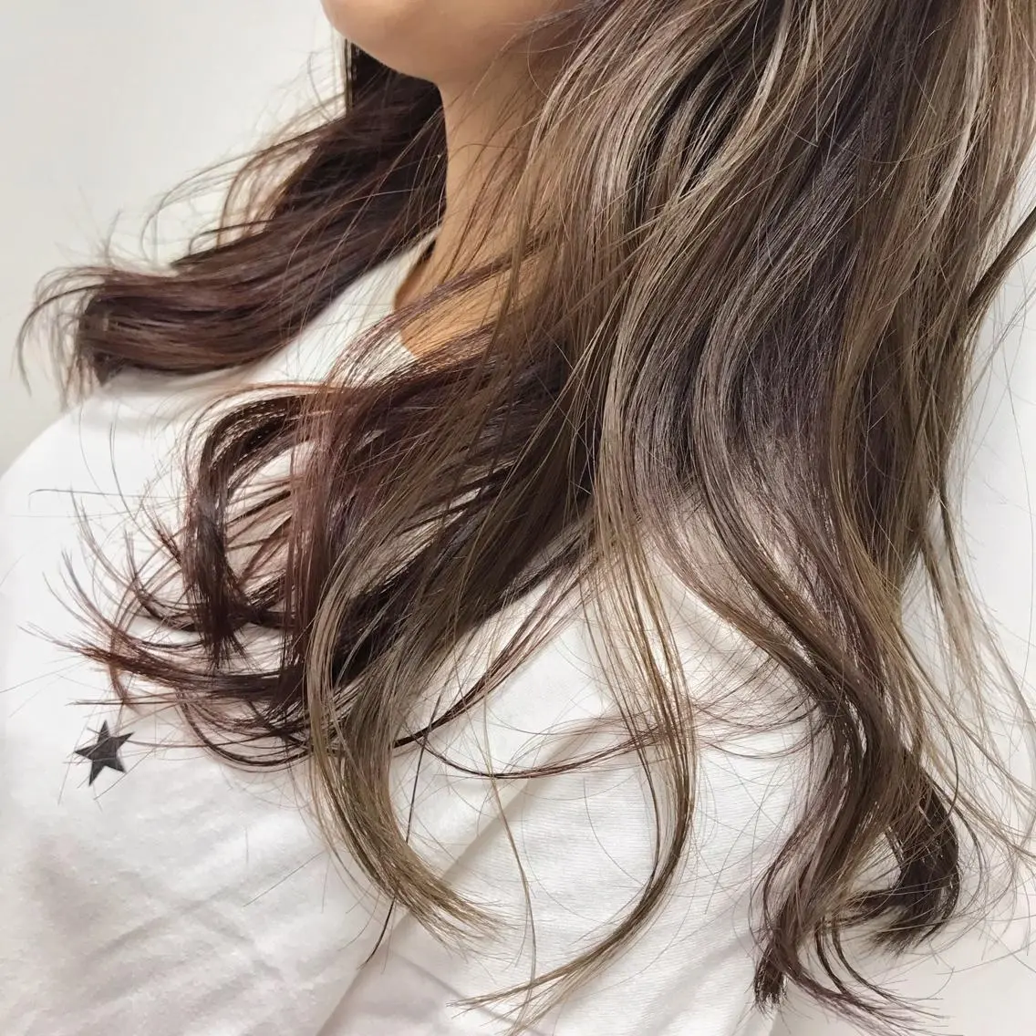 ロング カラー ベージュカラー ボルドーカラー デザインカラー ショート特化 /天神大名/ハルナのヘアスタイル