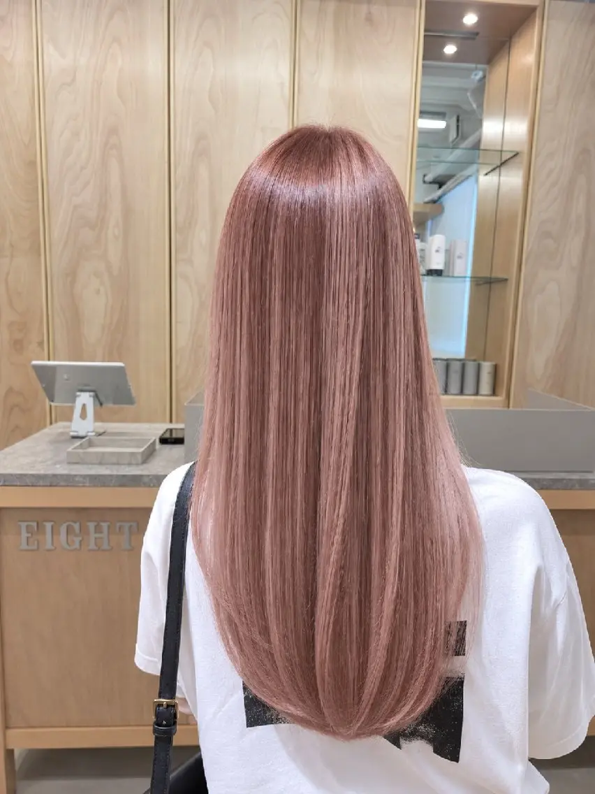 ロング カラー バレイヤージュ ブリーチ ダブルカラー ハイライトカラー インナーカラー ヘアカラー トリートメント 韓国風レイヤー/ワン ホンレイヤー荒井太郎のヘアスタイル