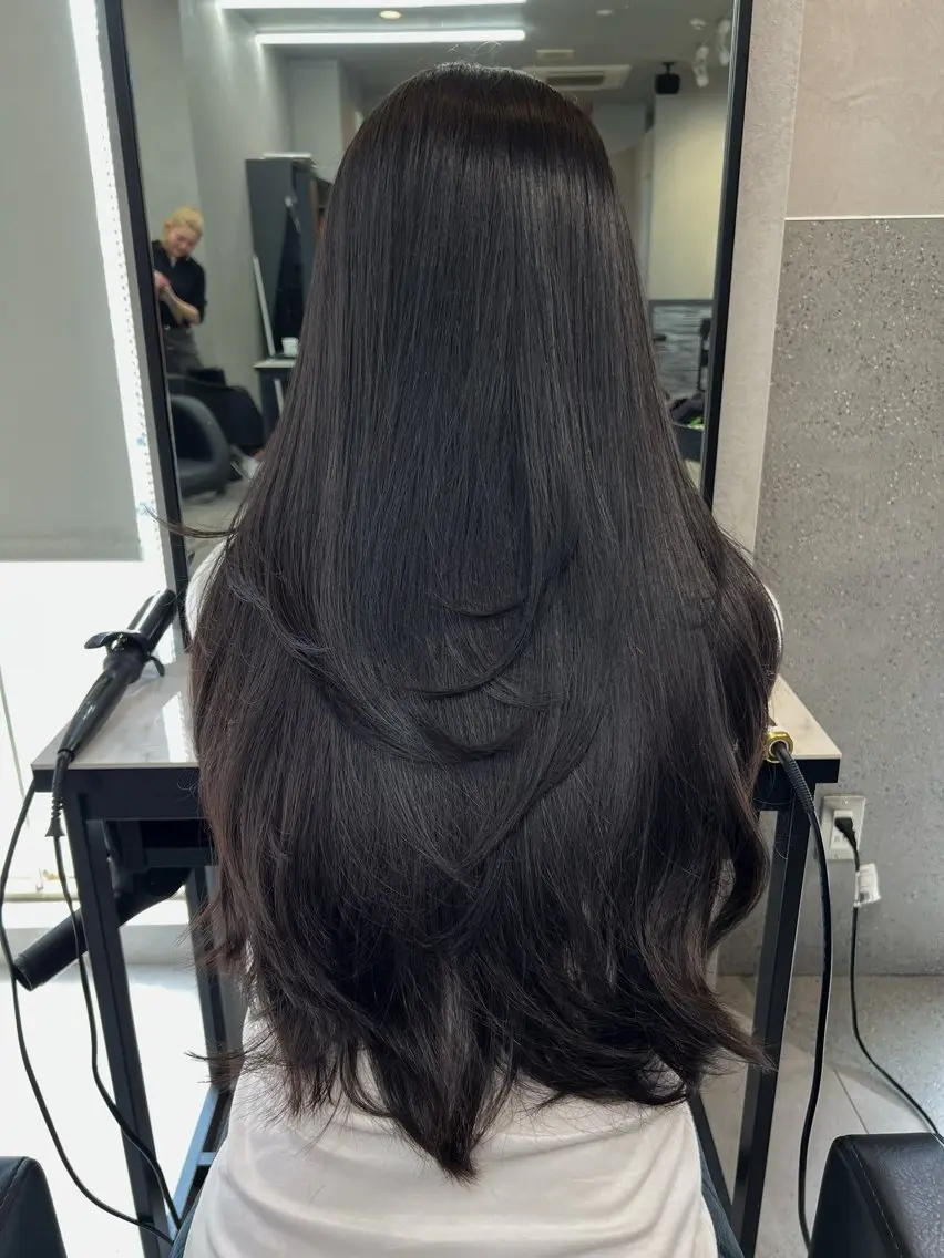 ロング カラー 透明感カラー 似合わせカット ヘアカラー トリートメント 透明感/レイヤー 🇰🇷tomonaのヘアスタイル
