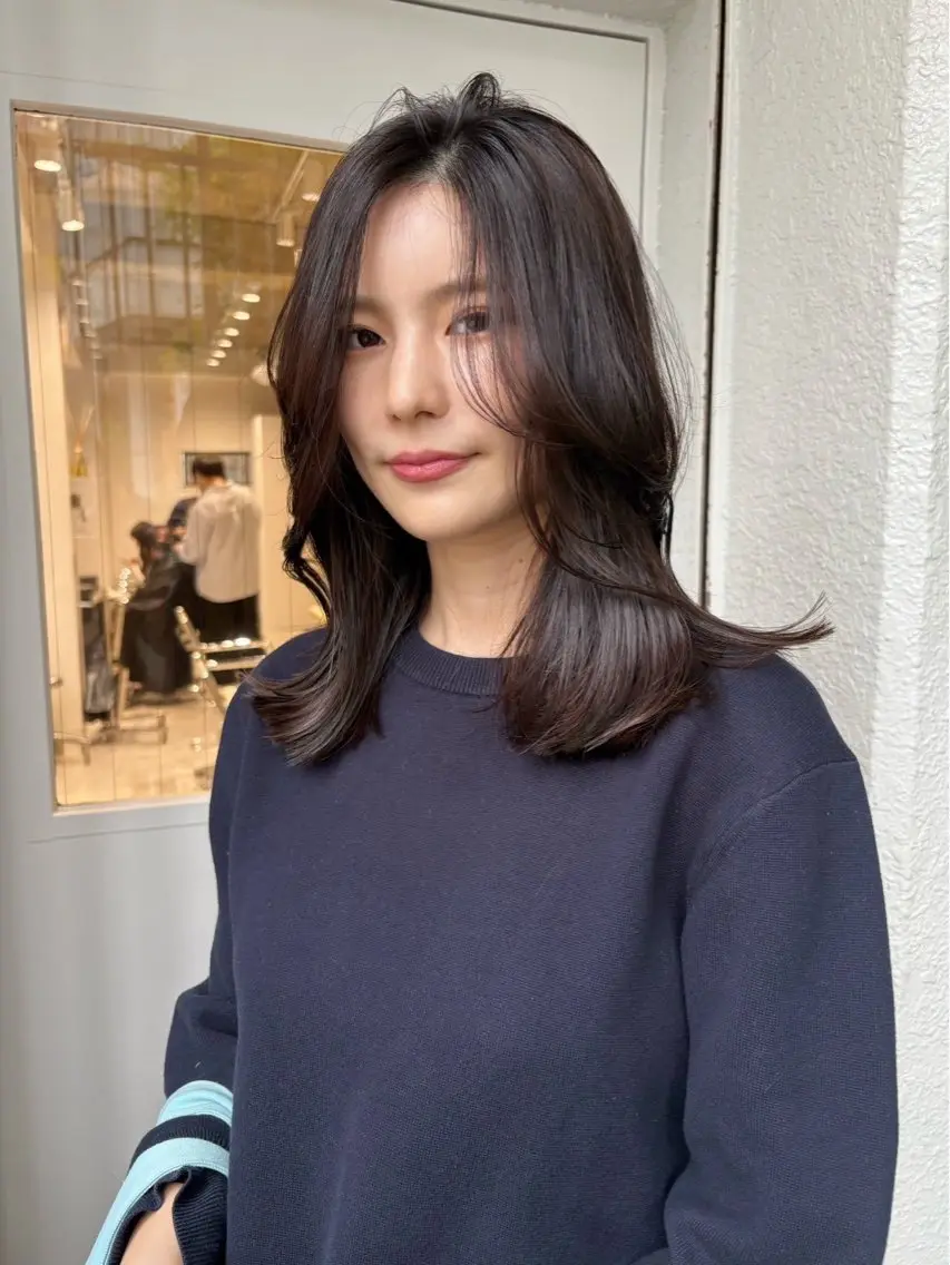 ロング カット ヘアカラー トリートメント レイヤーカット ✨️奥田良太✨️のヘアスタイル