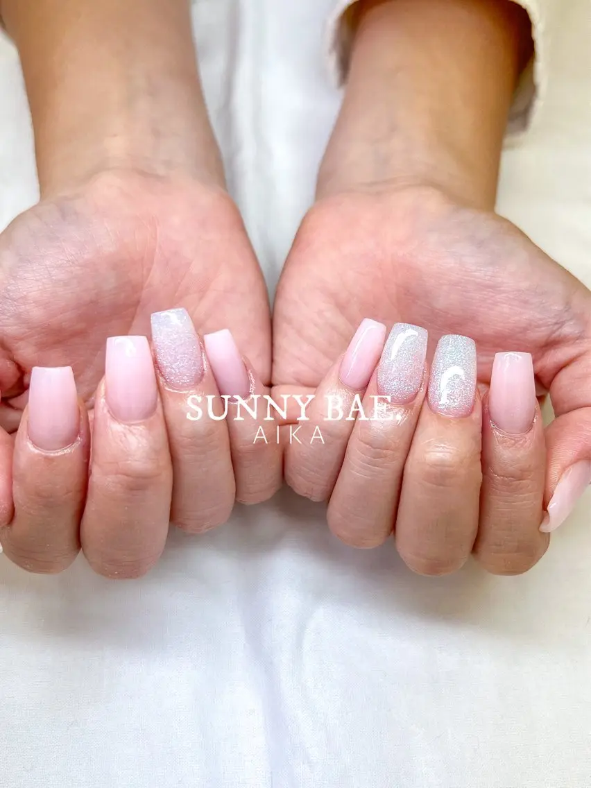 ネイル ジェルネイル キラキラネイル ロングネイル 持ち込み ワンカラーネイル Made By AIKAのネイルデザイン