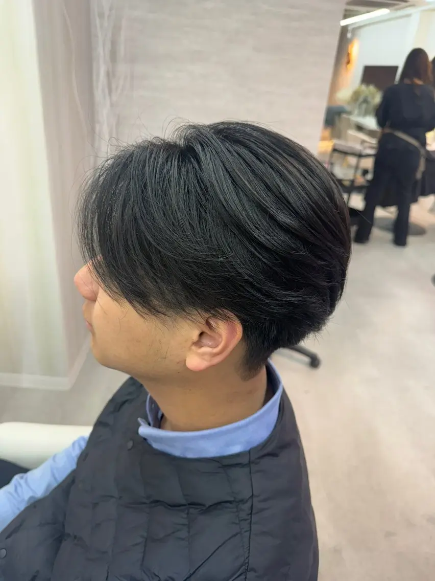 ミディアム メンズ カット ヘッドスパ 【メンズ特化】池袋 韓国スタイル飯塚のヘアスタイル