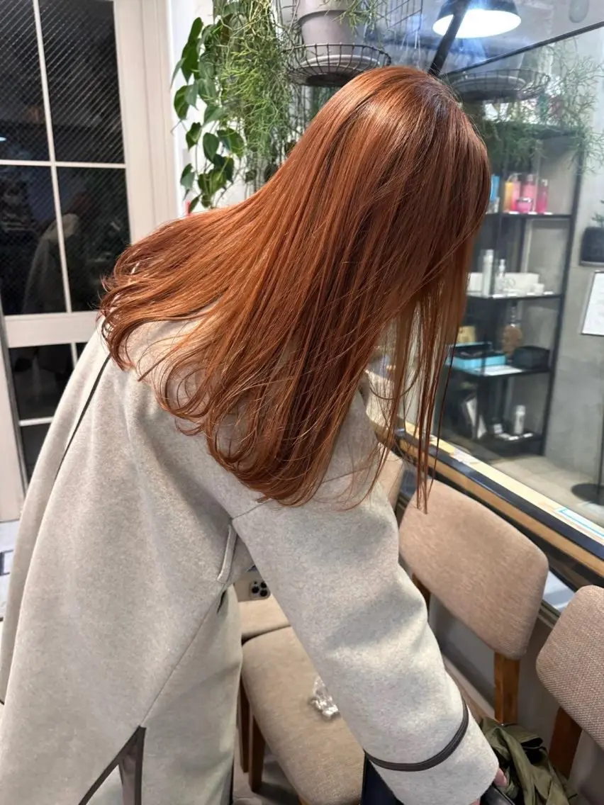 ロング カラー ブリーチ ハイトーンカラー ブリーチなしカラー ボブ ロング REINA☁️透明感 カラー/ぷつっと♡のヘアスタイル