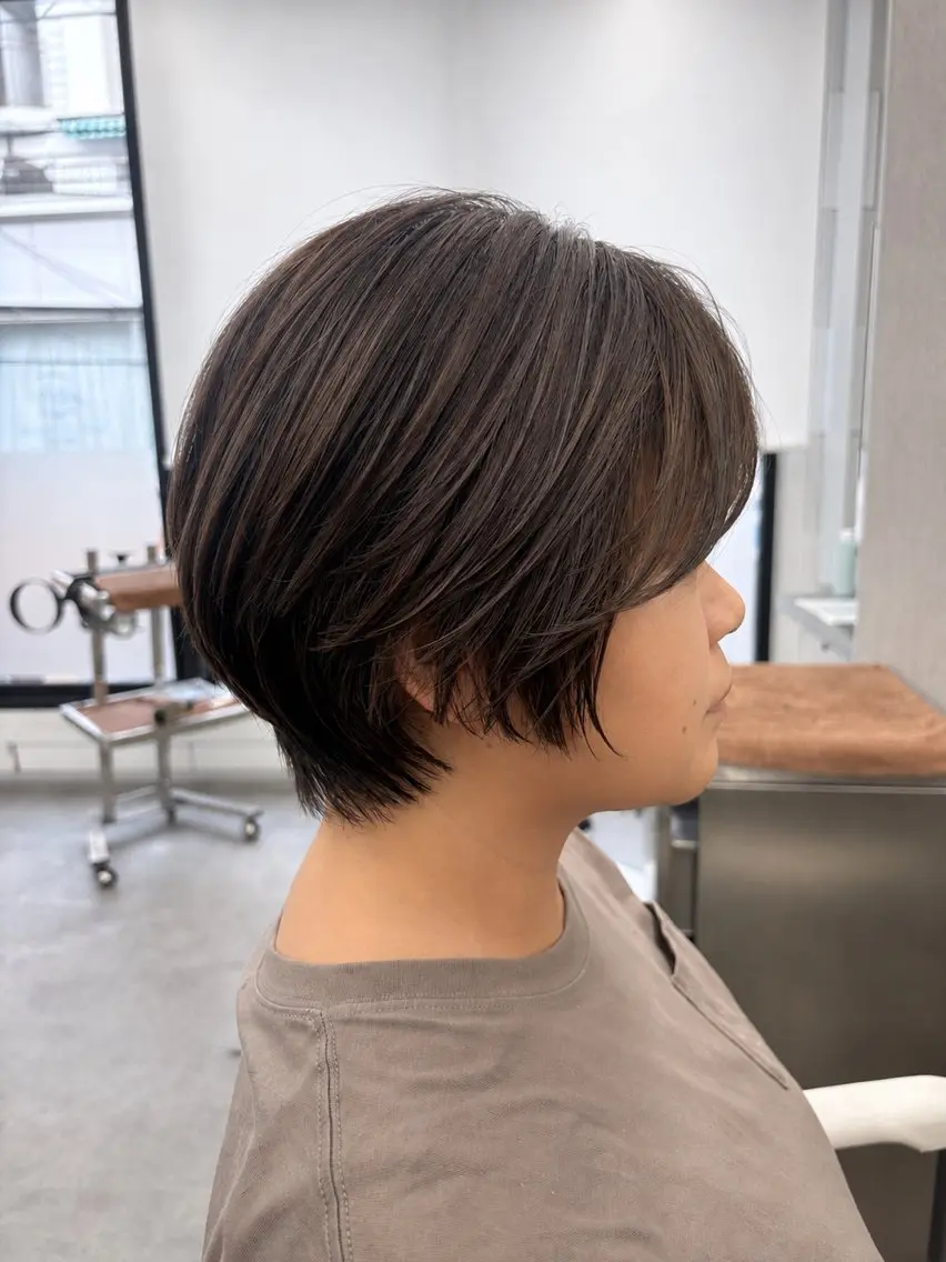 ショート ハイライト ショートヘア カット ヘアカラー 関山浩平ショート /ボブ/ヘアセットのヘアスタイル