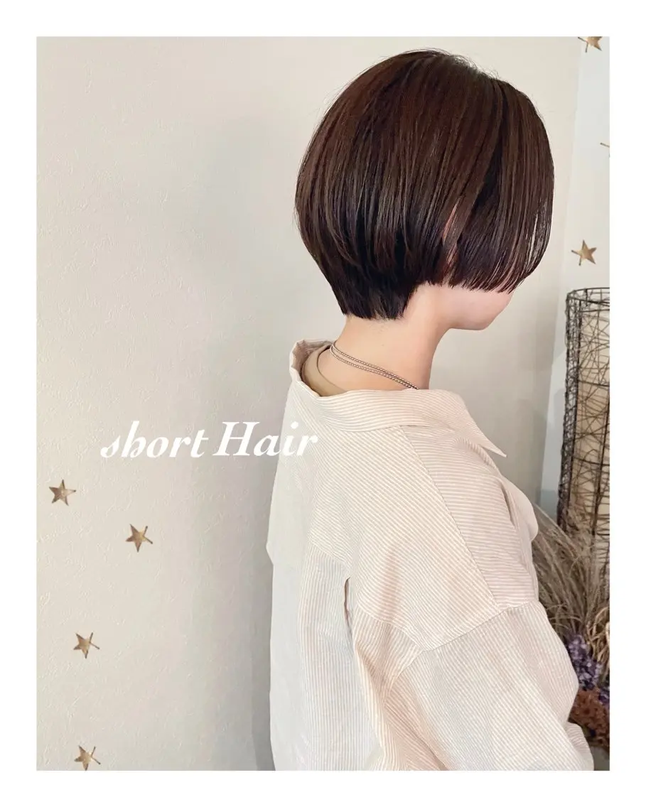 ショート カラー カット ヘアカラー 市川 千夏のヘアスタイル