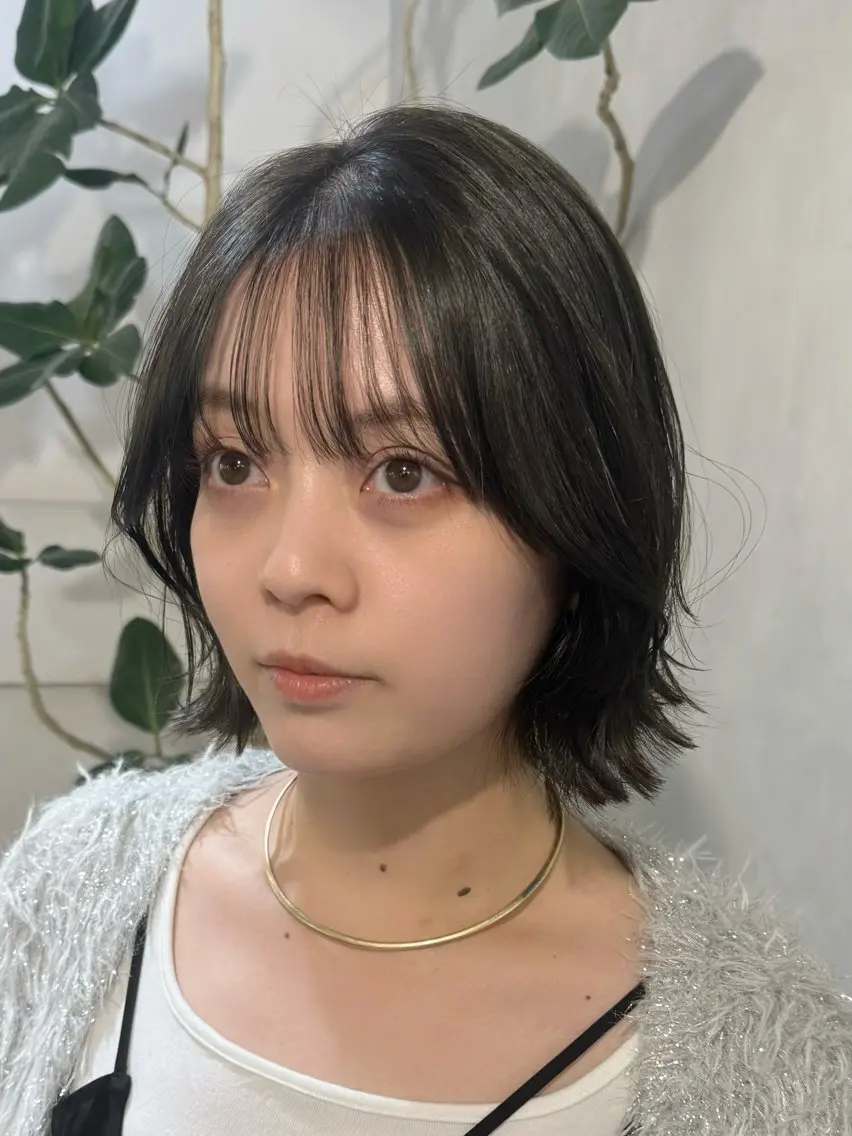 セミロング カット ヘアカラー トリートメント 新宿/顔周りカット +レイヤー=しずく♩のヘアスタイル