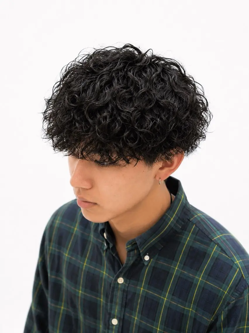 パーマ メンズ メンズカット/アース モデル¥1000〜のヘアスタイル