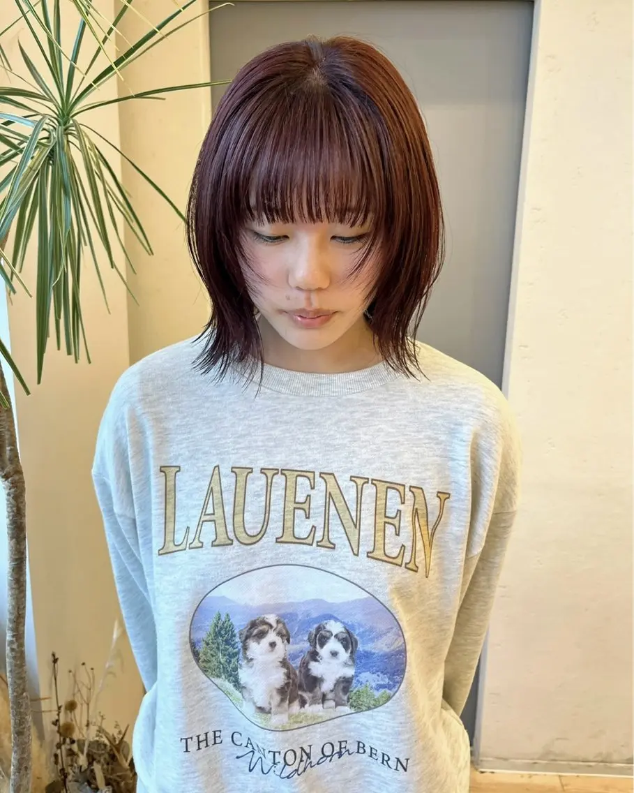 ミディアム 吉原 由菜のヘアスタイル