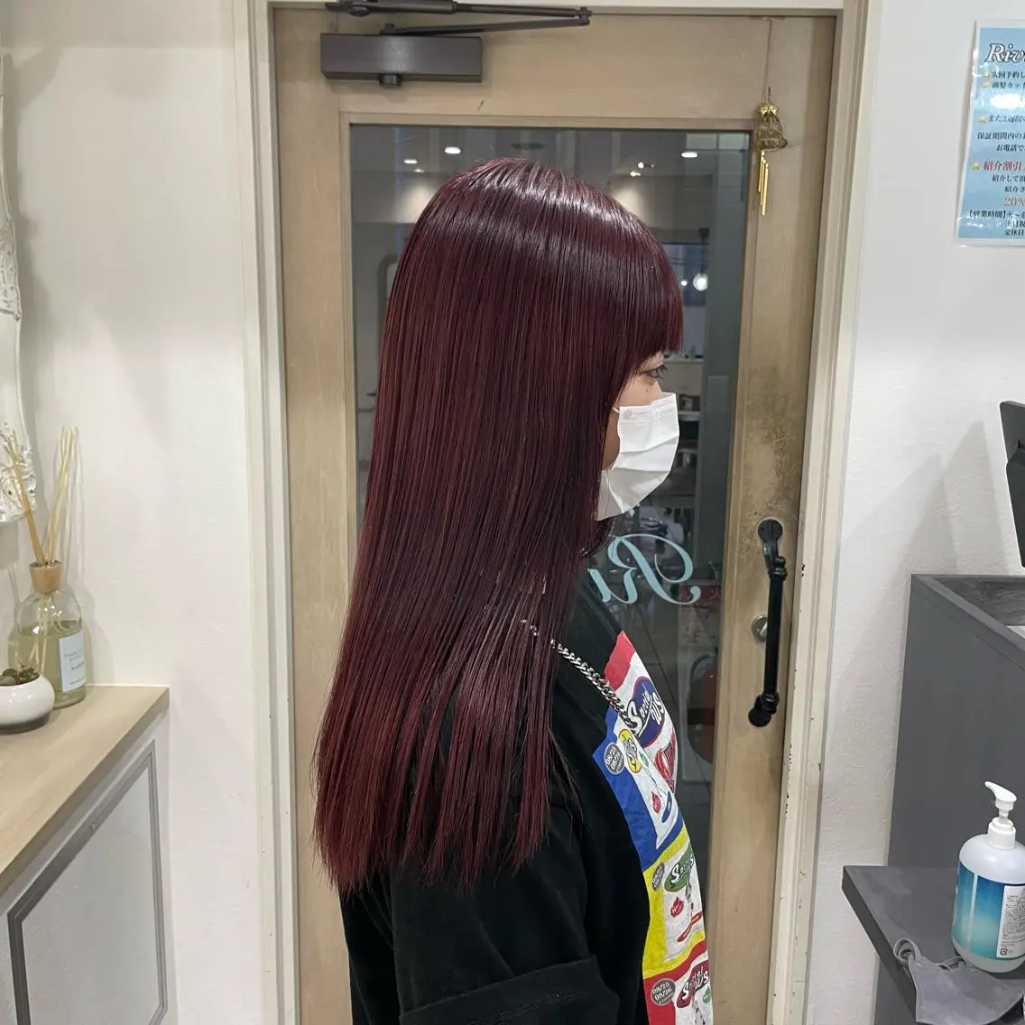 セミロング カラー ブリーチ ラベンダーカラー ピンクカラー ピンクラベンダー ミルクティーベージュ /三村克彦のヘアスタイル