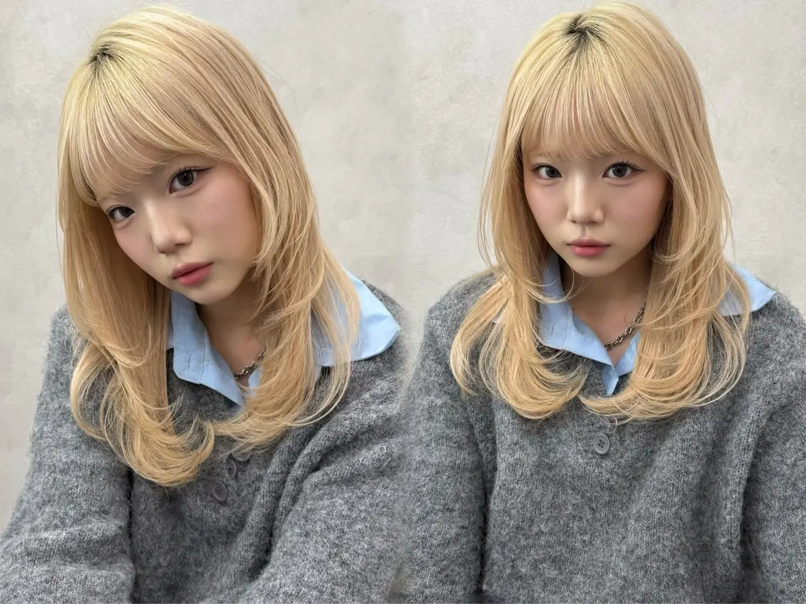 🍎‼️学生様限定‼️超お得なブリーチクーポン🍎💇♀️ワンブリーチ+カラー+髪質別トリートメントの写真