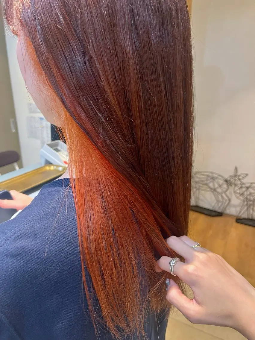 セミロング カット ヘアカラー 奥山 沙季(大井町)のヘアスタイル