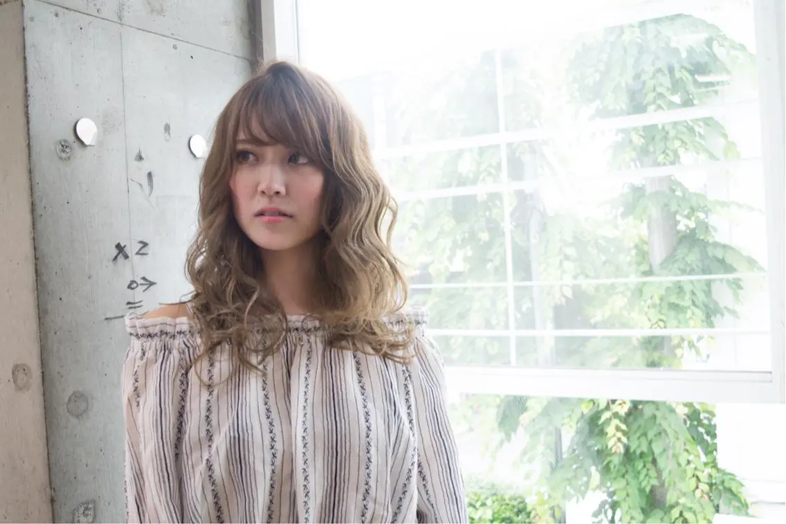 ロング カラー パーマ 髪質改善🌟 TAKERUのヘアスタイル