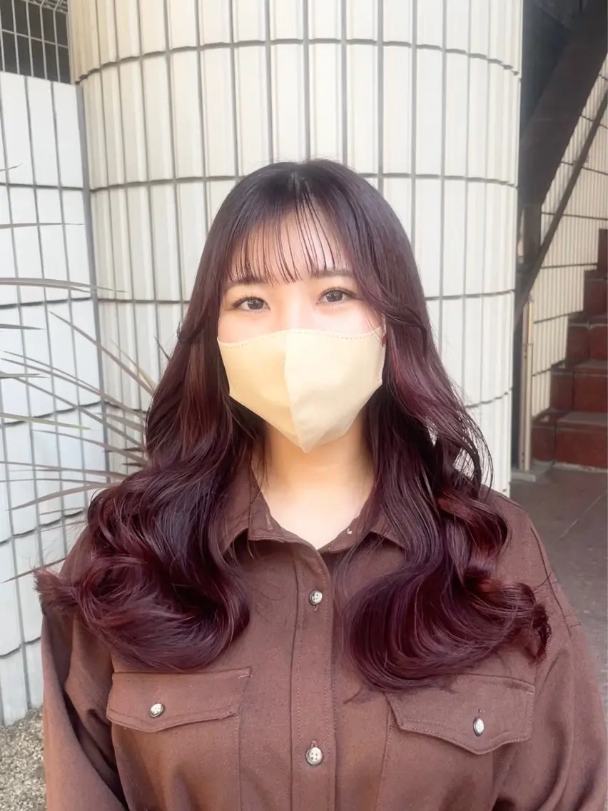 ロング カラー ブリーチ ダブルカラー ブリーチなしカラー カット ヘアカラー トリートメント 6月NEWopen/ MINAMI🩶のヘアスタイル