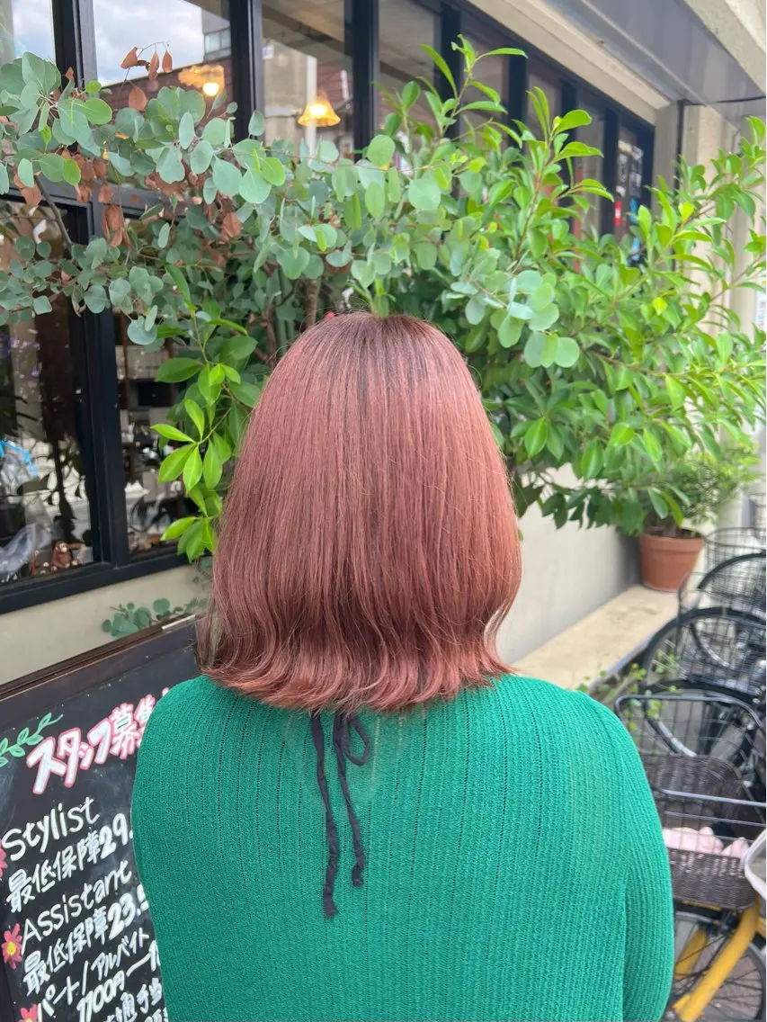 ミディアム ヘアカラー トリートメント 大武 楓のヘアスタイル