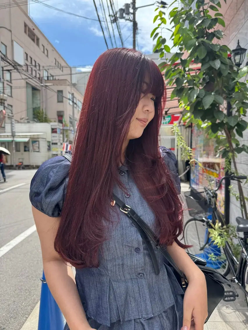 ロング カラー カット ヘアカラー トリートメント 🎀レイヤーカット/ 𝓡𝓲𝓷🎀のヘアスタイル
