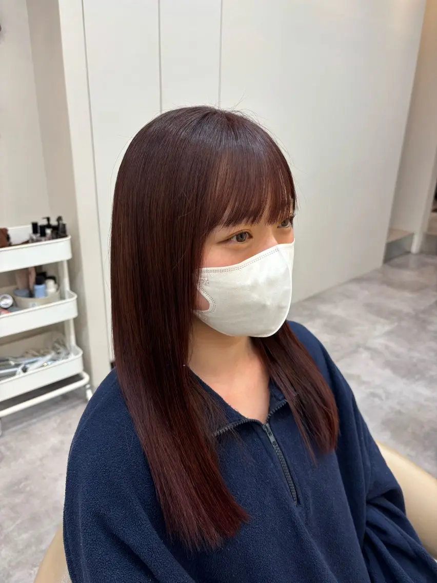 セミロング ゆうか♡⟡.· 韓国ヘアのヘアスタイル