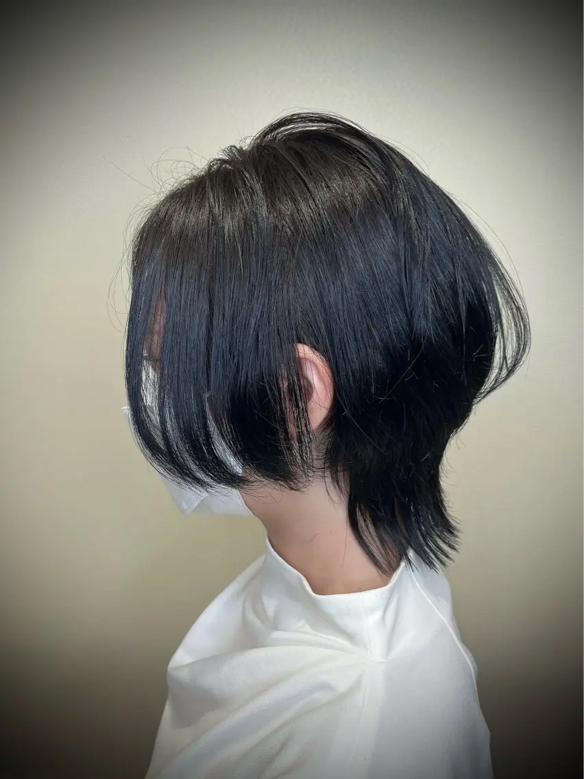 ミディアム ボブ ウルフカット ウルフボブ カット Monan渋谷 YUUKIのヘアスタイル