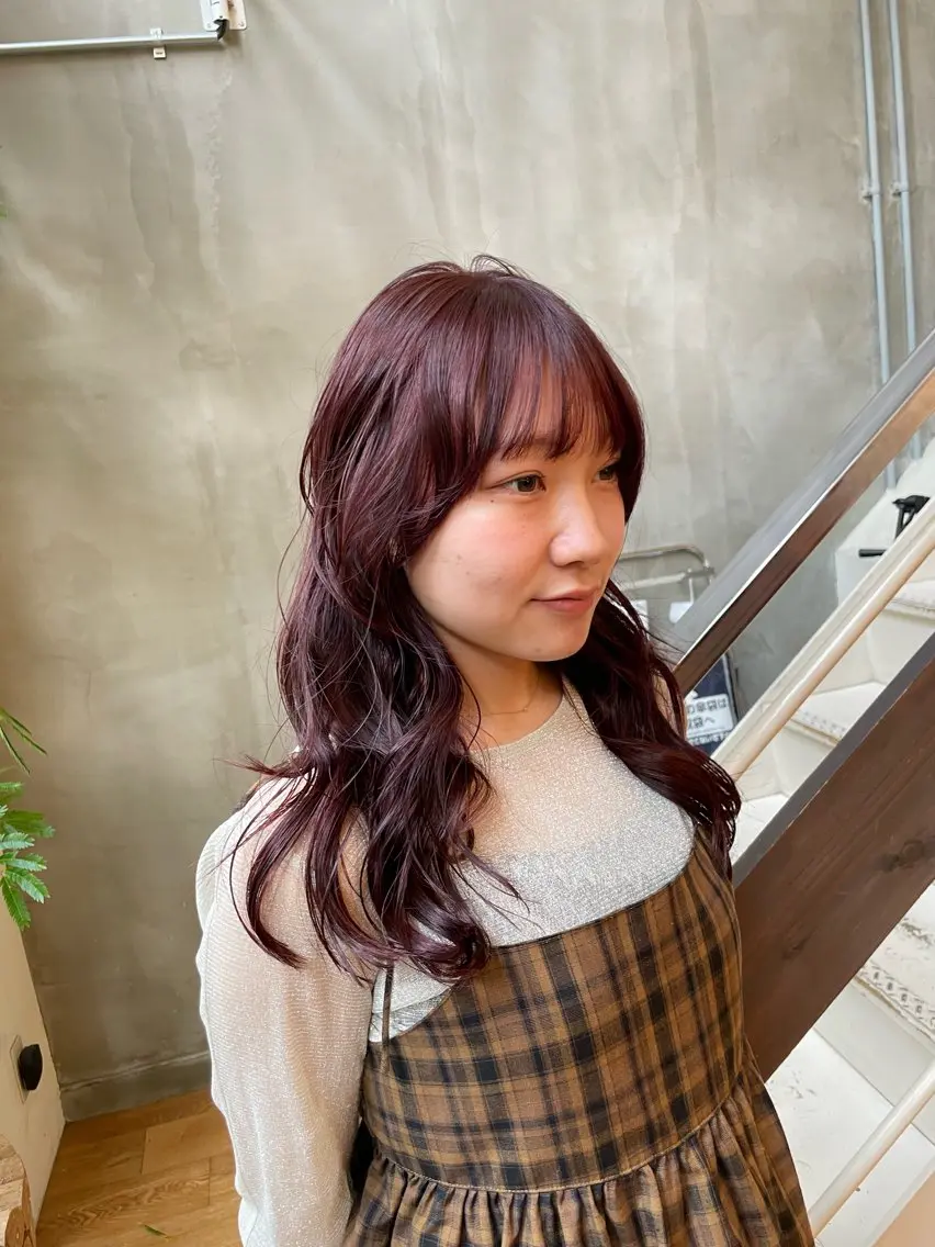 セミロング イエローカラー 似合わせカラー/ 堀江美容室/レミ🎀のヘアスタイル