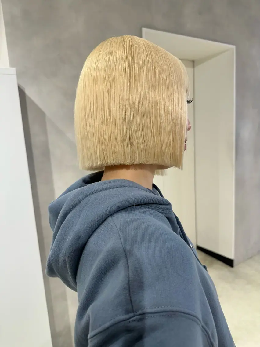 ショート カラー 抜きっぱなしブロンド ブロンド 可愛いベージュ作る 美容師/あかね🧸のヘアスタイル