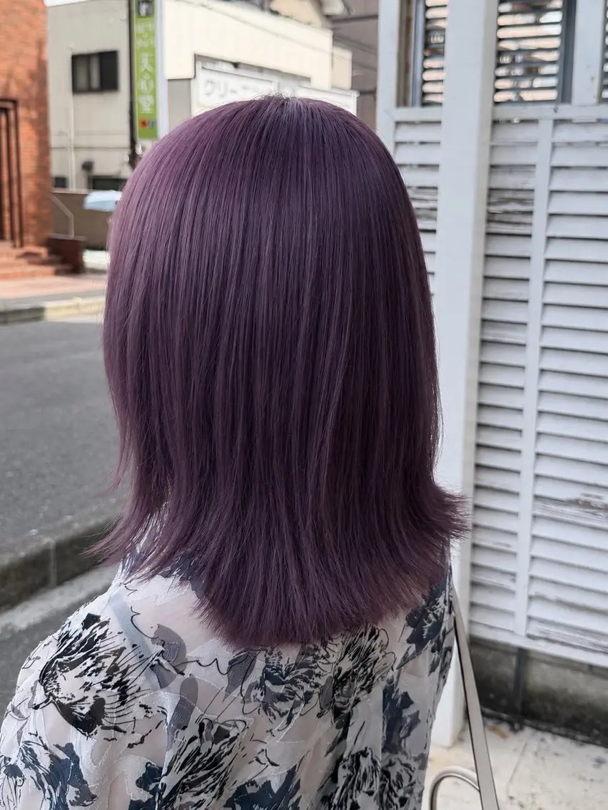 ミディアム カラー LUCK ユナのヘアスタイル