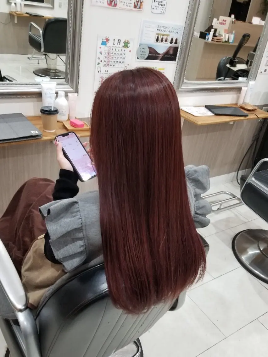 カラー ヘアカラー 暖色🍎透明感カラー 🩵小林かりんのヘアスタイル