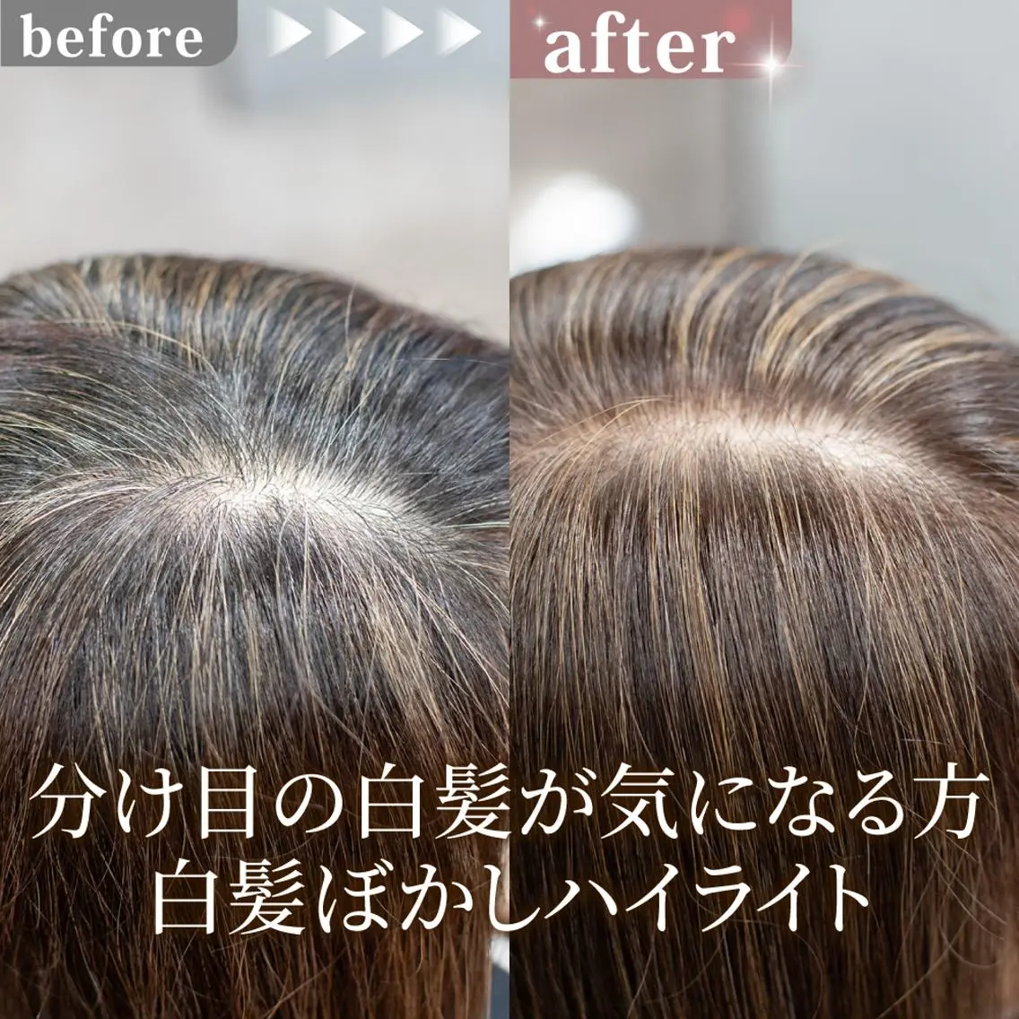 セミロング カラー ハイライトカラー ハイライト カット ヘアカラー トリートメント 白髪ぼかしハイライト 【亀有】山本のヘアスタイル