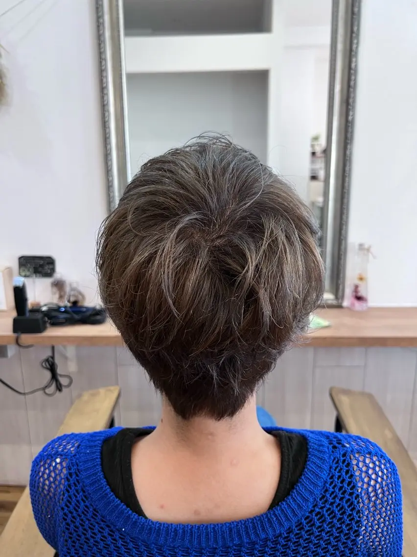 ショート カラー 🐰ハイトーンカラー 畠山 渡🐰のヘアスタイル