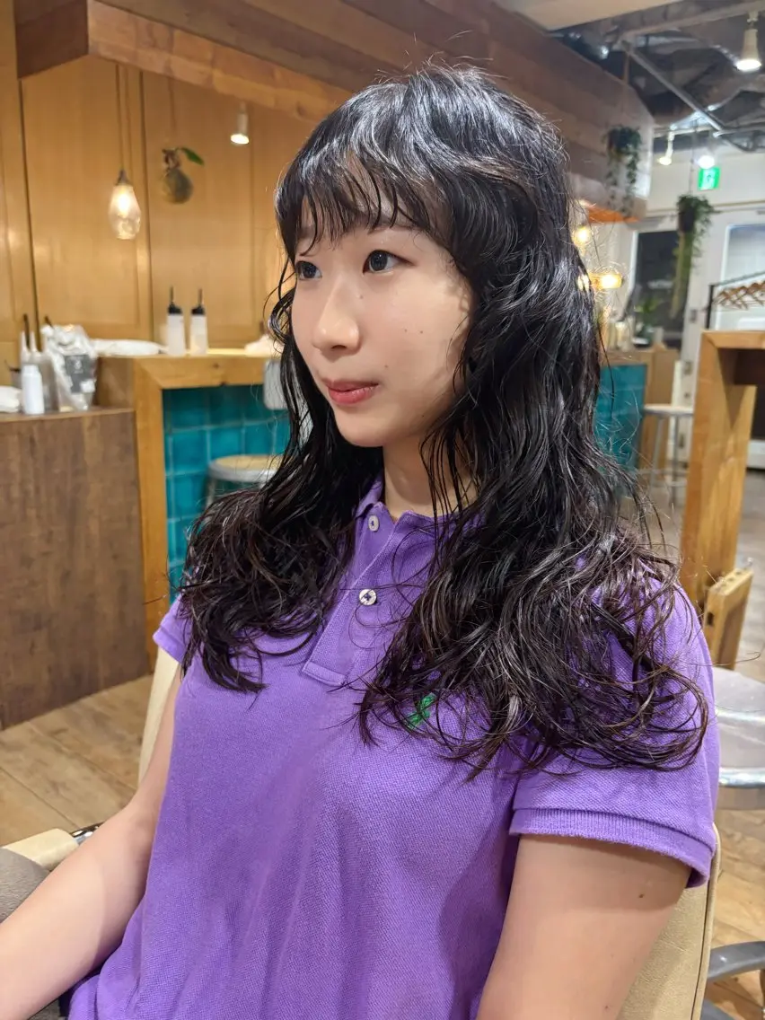 ロング パーマ カット パーマ kaito パーマ募集！🙌のヘアスタイル