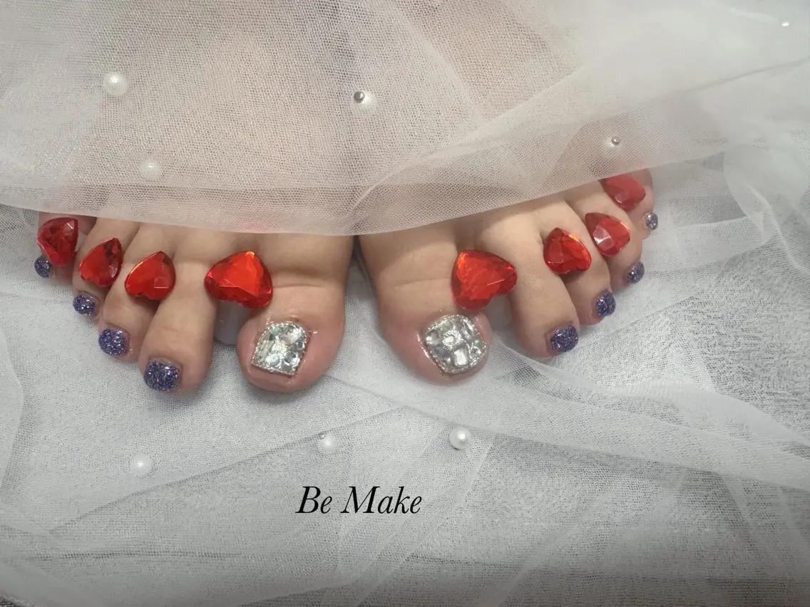 ネイル フットネイル フットネイル nail salon Be Makeのネイルデザイン
