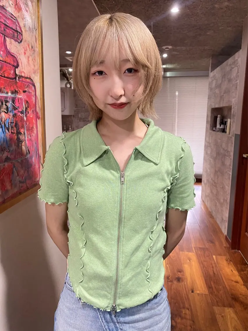ショート カラー カット ヘアカラー トリートメント mai / linoah˚✧のヘアスタイル