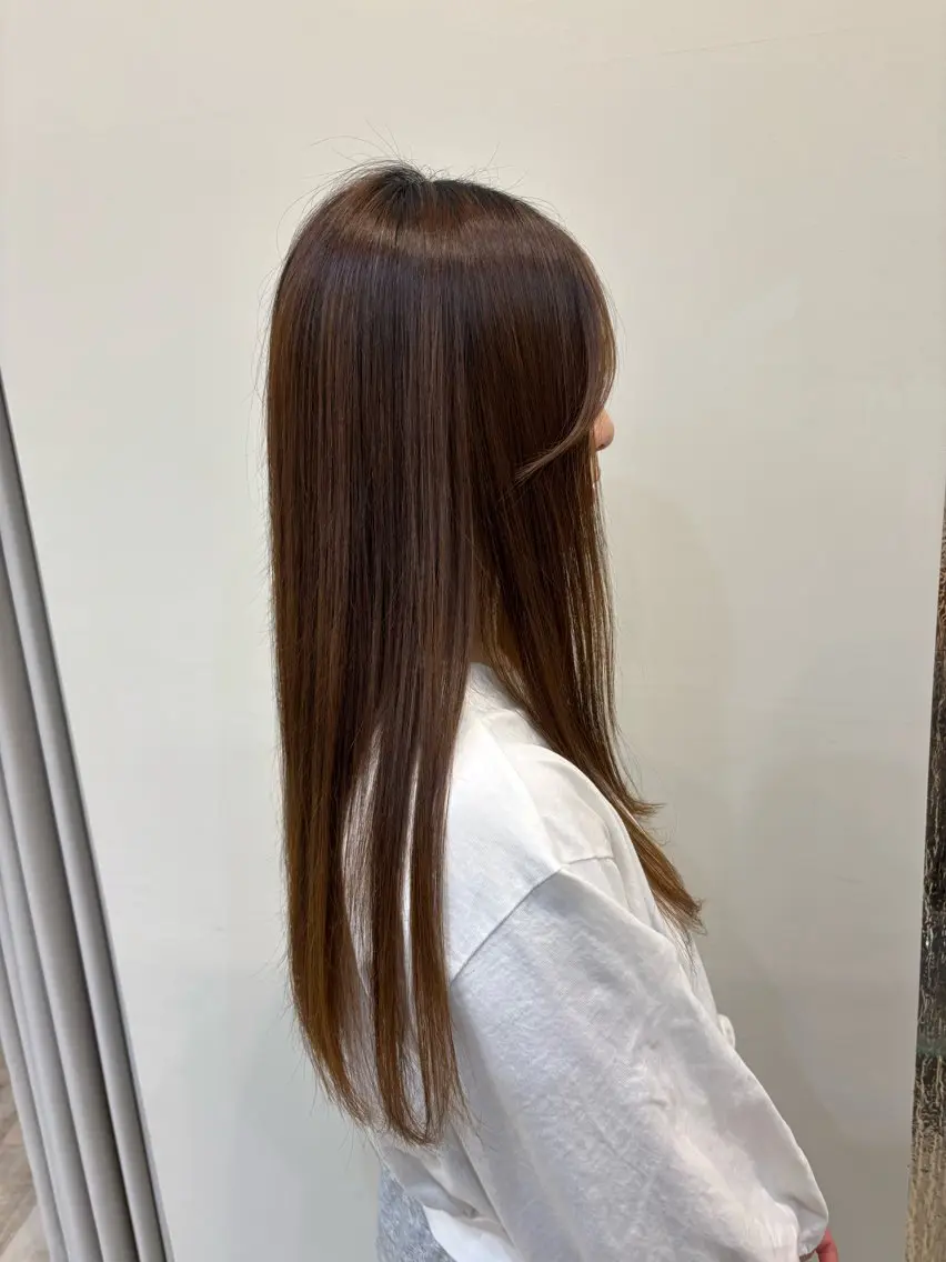 ロング カット 加藤 優子のヘアスタイル