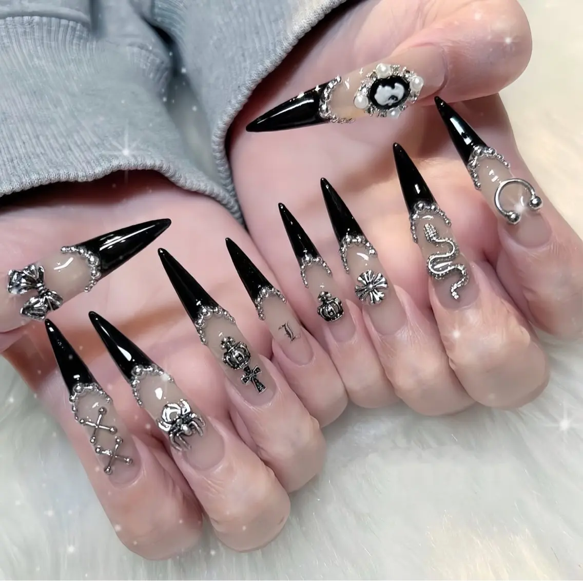 ネイル アートネイル フレンチネイル ジェルネイル 韓国ネイル ミラーネイル Rin Nail 新大久保店のネイルデザイン