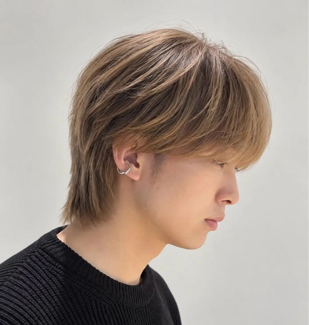 メンズ ヘアカラー 三浦 笑美のヘアスタイル