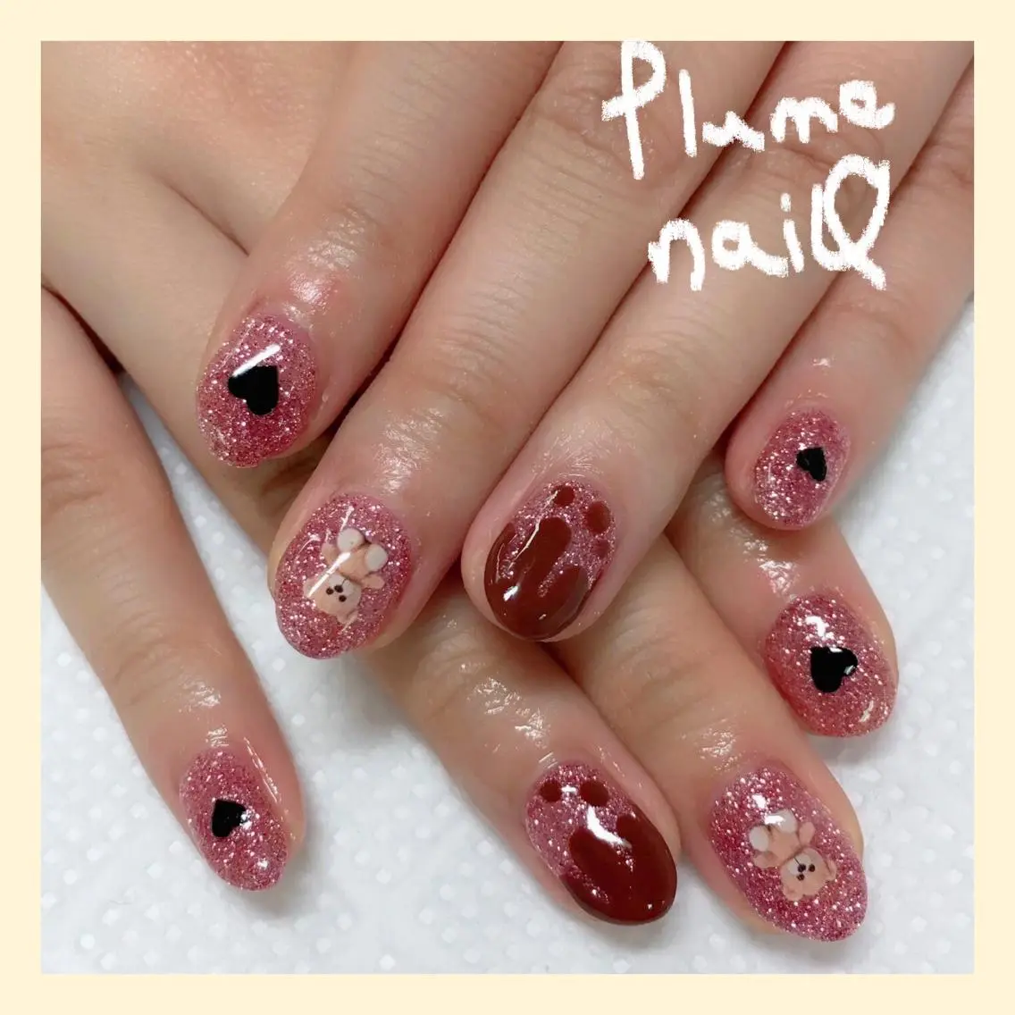 ネイル アートネイル キラキラネイル 韓国ネイル 春ネイル 冬ネイル plume nail ☆韓国ネイルのネイルデザイン