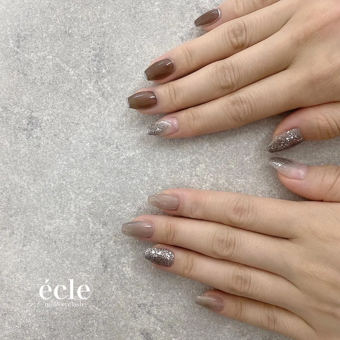 ネイル 持ち込み écle nail&eyeのネイルデザイン