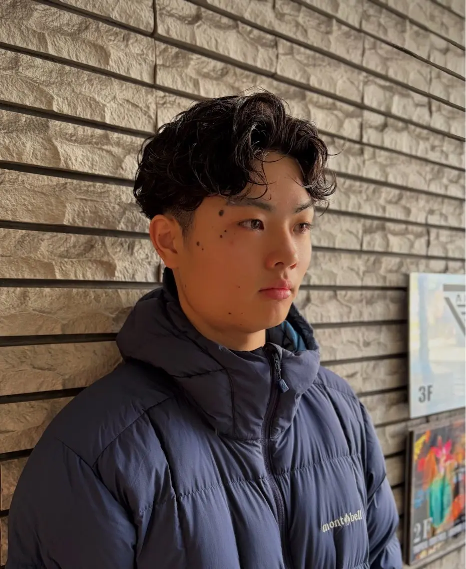 パーマ メンズ カット パーマ UMM daichi メンズパーマのヘアスタイル