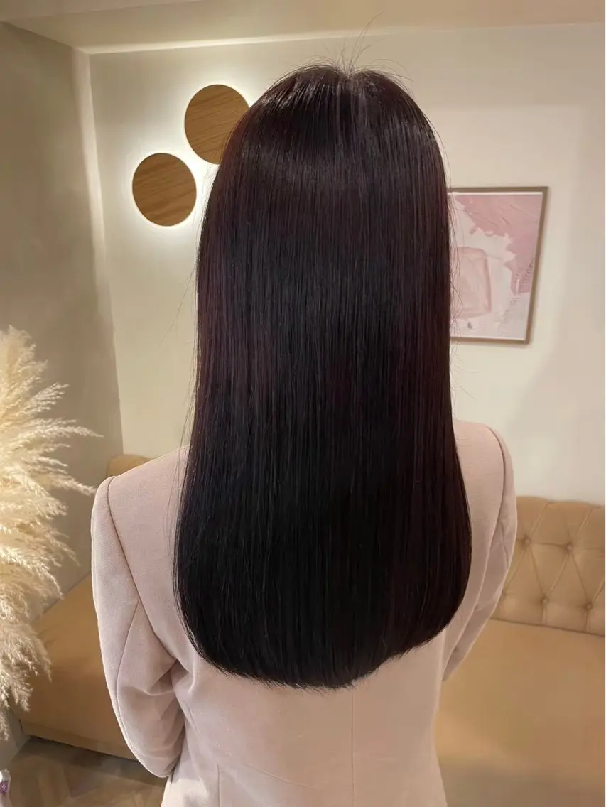 ロング りき カラーモデル レディースも可能のヘアスタイル