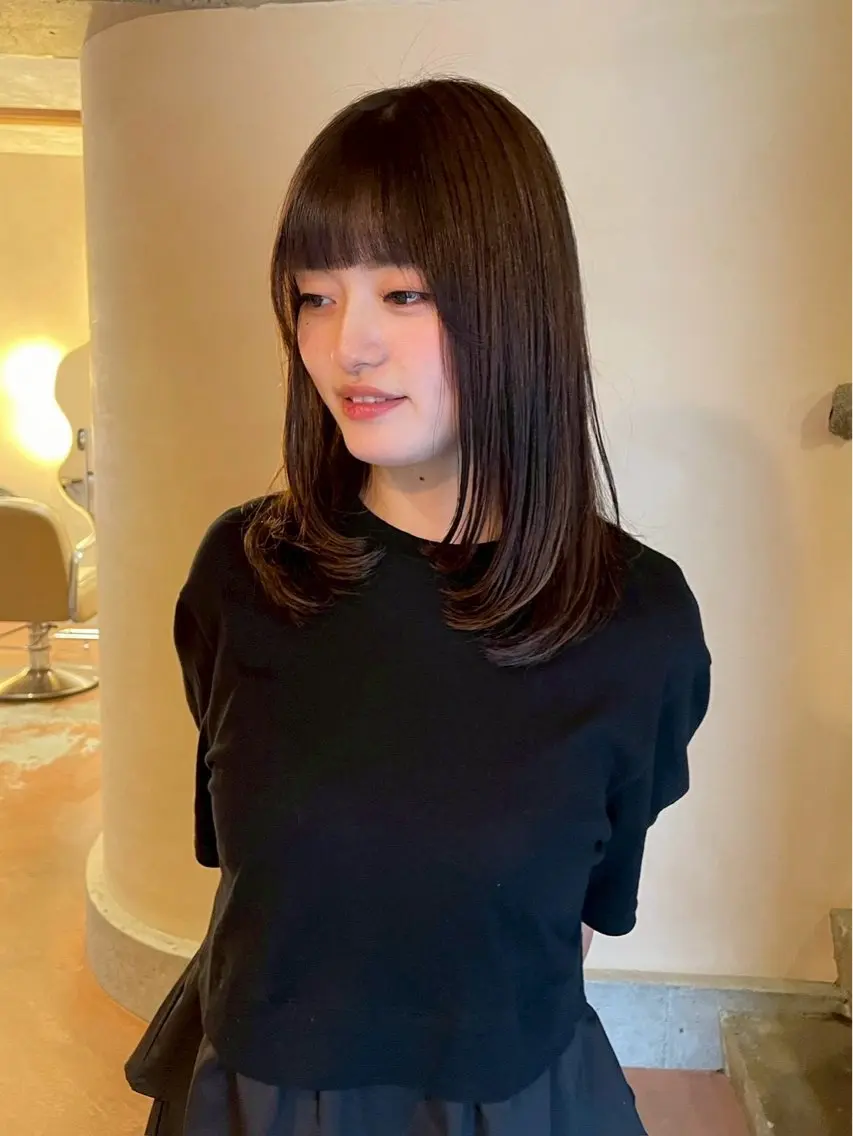 ミディアム 期間限定モデル募集! 平尾高宮／谷口楓佳のヘアスタイル