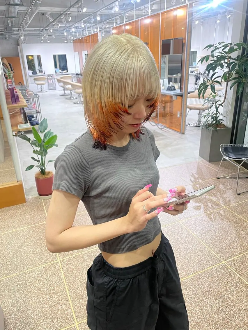 🛑人気no.2🛑ブリーチカラー+フルカラー+1stepトリートメント🏳️🌈🌈の写真