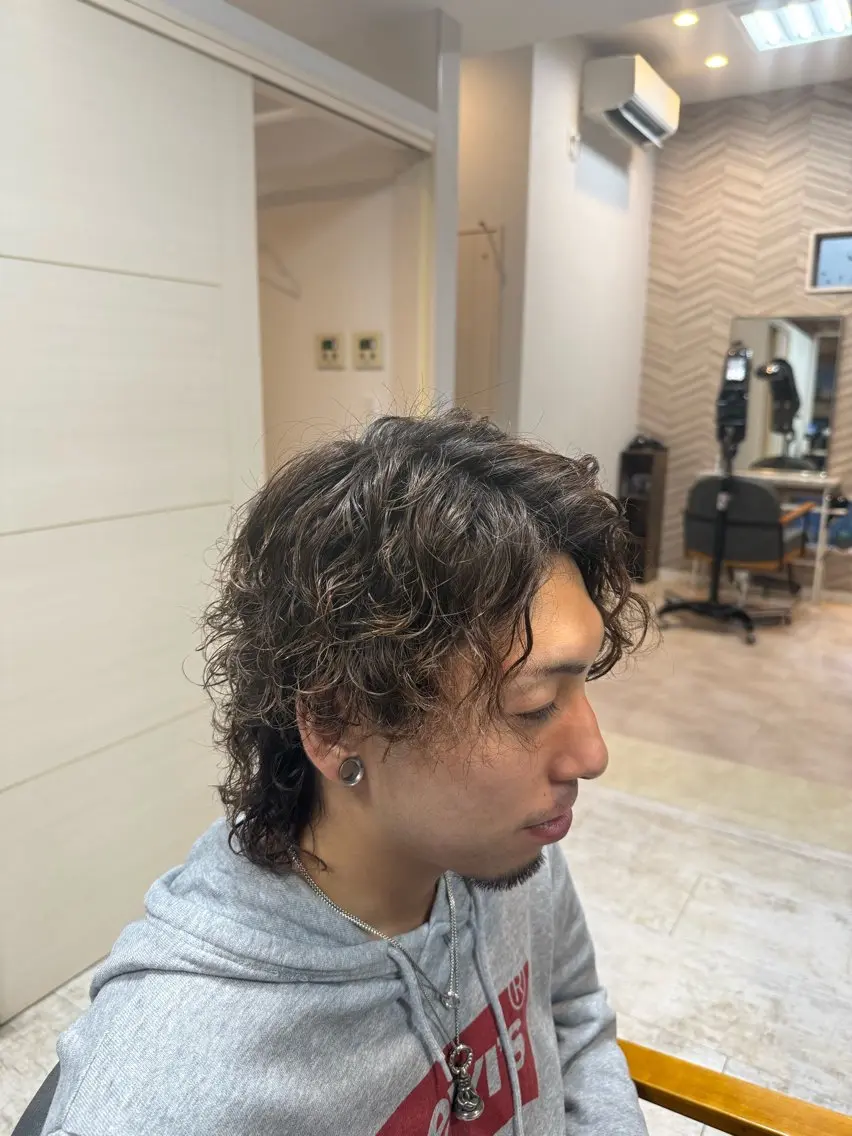 ショート カラー パーマ 🌈ᵕ̈*阿部 光✨✨✨のヘアスタイル