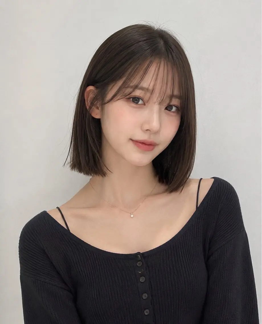 ショート ボブ 顔周りカット カット ヘアカラー トリートメント モテ🤍トレンドヘア /新宿/ワカナのヘアスタイル
