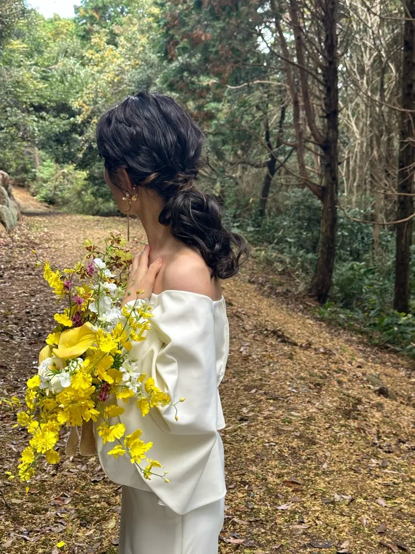 《🪞現役bridalヘアメイクさんがするヘアセット🪞》結婚式お呼ばれやライブ・イベント、入学式・卒業式の写真