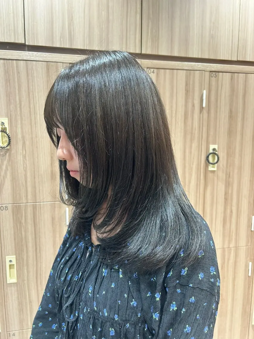 セミロング カラー 透明感カラー ヘアカラー 髪質改善 × 高発色 color/Runoのヘアスタイル
