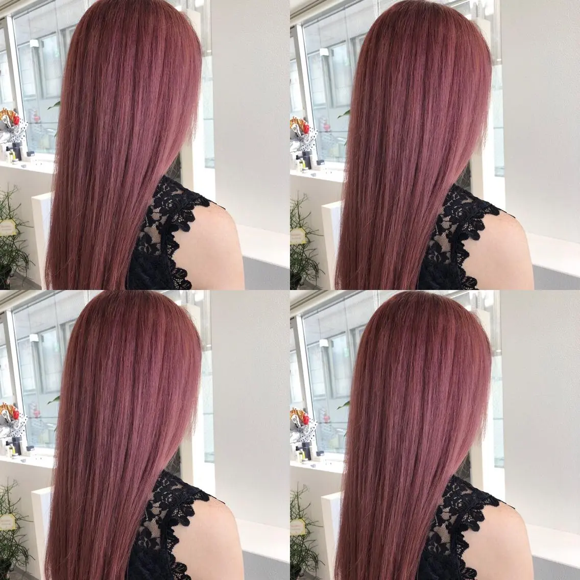 セミロング カラー ピンクカラー カット ヘアカラー トリートメント JILBLAN京都 ショート/ハイライトのヘアスタイル