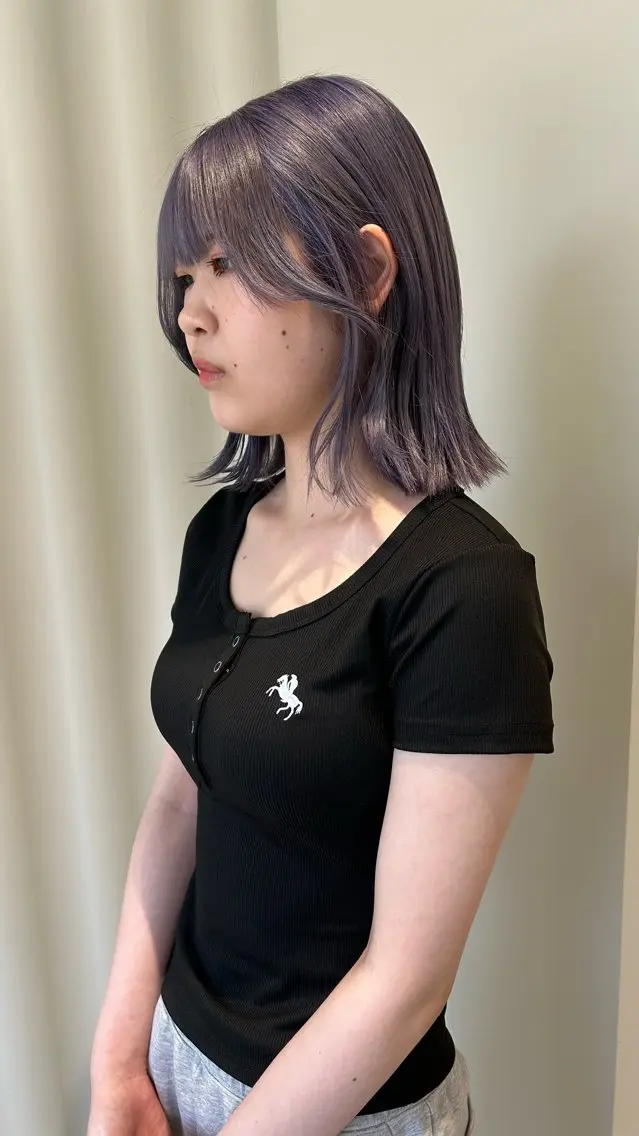 ミディアム カラー ブリーチ カット ヘアカラー 海外レイヤー /NAGISAのヘアスタイル
