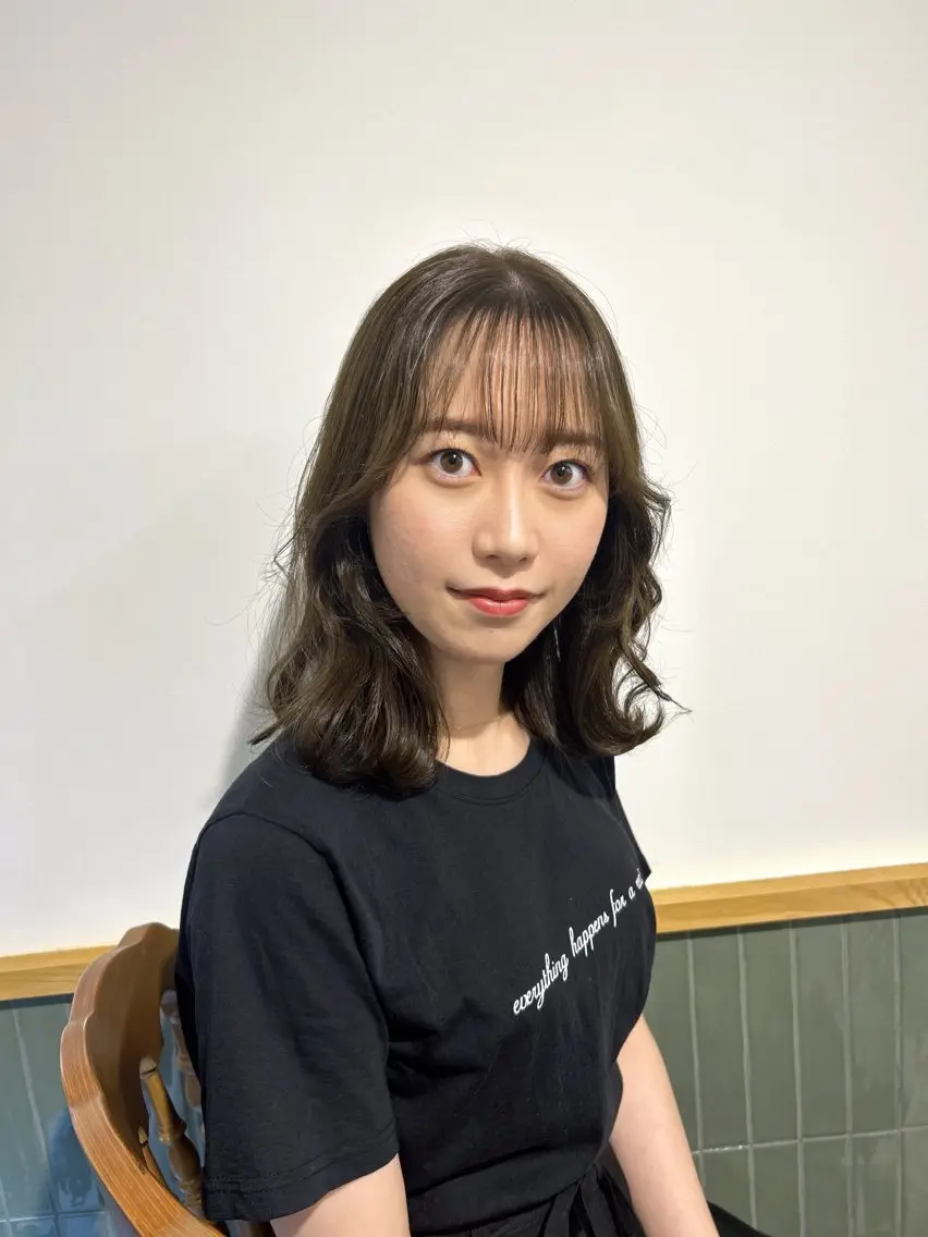 ミディアム カラー ヘアアレンジ カット ヘアカラー トリートメント 【代表】 たき〜のヘアスタイル