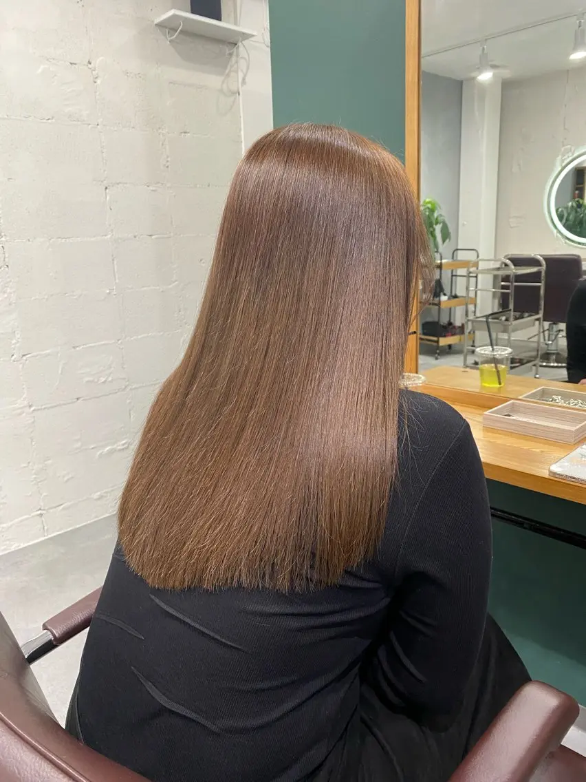 セミロング カラー 髪質改善 ヘアカラー トリートメント 梅田中崎町髪質改善 /オキヒロト/エコルのヘアスタイル